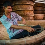 Aldea Phu My mantiene viva la artesanía centenaria de fabricación de barcos de mimbre
