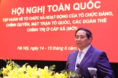 El primer ministro de Vietnam, Pham Minh Chinh, en el evento. (Fuente: VNA)