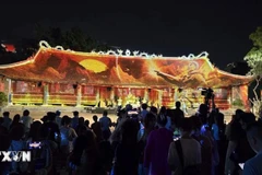 Hai Phong lanza tour nocturno con espectáculo de mapping 3D. (Fuente: VNA)