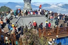 Los turistas en la provincia de Lao Cai (Fuente: VNA)