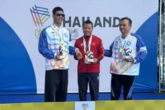 En la prueba masculina de 50 metros braza SB11, Nguyen Van Hanh se alzó con la medalla de oro tras registrar un tiempo de 36,37 segundos. (Fuente: VNA)