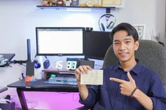 Le Minh Hieu, alumno de 12.º grado de la Escuela Preuniversitaria Quang Tri, es uno de los 16 delegados que representarán a Vietnam en la edición 49 del Programa del Barco de la Juventud del Sudesteasiático y Japón. (Fuente: VNA)