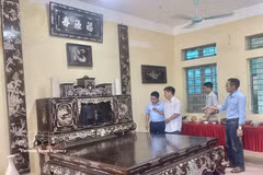 La aldea artesanal de Chuyen My es considerada la cuna del oficio de la incrustación de nácar y del lacado tradicional. (Fuente: VNA)