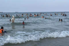 En la playa de Cua Viet. (Fuente: VNA)