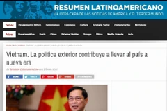 El periódico argentino Resumen Latinoamericano publica el 1 de febrero (hora local) un artículo, en el que elogia la política exterior de Vietnam. (Fuente: VNA)