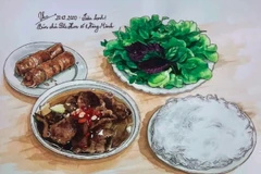 Foto ilustrattiva. (Fuente: el proyecto “Bocetos de los sabores del casco antiguo de Hanoi”)