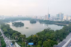 Los espacios verdes del Parque Thong Nhat ayudan a purificar y regular el clima y a preservar el ritmo natural de la ciudad. (Fuente: VNA)