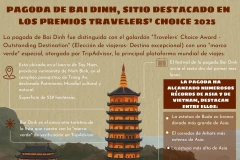 Pagoda de Bai Dinh, sitio destacado en los premios Travelers' Choice 2025