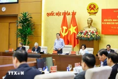 El presidente de la AN, Tran Thanh Man, en una sesión del Comité Permanente de AN. (Fuente: VNA)