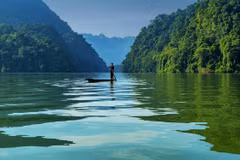 El lago de Ba Be. (Fuente: Internet)