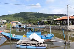 El canal que pasa frente a la mansión Long Son Grand House se ha vuelto más limpio y bonito, en parte gracias a los esfuerzos de limpieza ambiental de la empresa Long Son Petrochemicals. (Fuente: VNA)