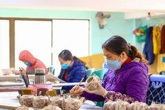 En la comuna de Bat Trang. (Fuente: VNA)