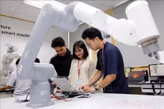 Estudiantes en la Universidad de Industria de Ciudad Ho Chi Minh. (Fuente: VNA)