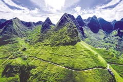 Belleza de Ma Pi Leng en el Geoparque Mundial de la Meseta de Piedra de Dong Van. (Fuente: baodautu.vn)