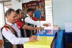 Votantes en la provincia de Gia Lai. (Fuente: VNA)