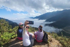 Visitantes en Mu Cang Chai. (Fuente: VNA)