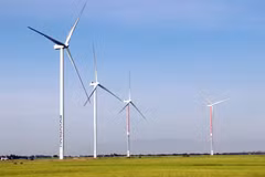 El proyecto de energía eólica Hanbaram está ubicado en la provincia de Ninh Thuan. (Fuente: VNA)