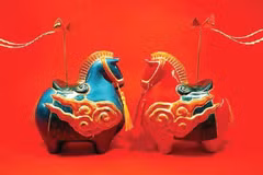 El “caballo de flor de albaricoque”, símbolo del arte vietnamita contemporáneo. (Fuente: nhandan.vn)