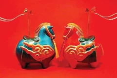 El “caballo de flor de albaricoque”, símbolo del arte vietnamita contemporáneo. (Fuente: nhandan.vn)