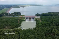 El lago Dau Tieng desempeña un papel fundamental para garantizar la seguridad hídrica. (Fuente: VNA)