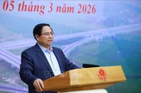 El primer ministro Pham Minh Chinh habla en el evento. (Fuente: VNA)