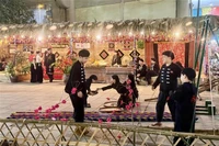 Una de las actuaciones artísticas en el Festival. (Fuente: VNA)