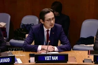 El embajador Do Hung Viet, jefe de la Misión Permanente de Vietnam ante la ONU, en el evento. (Fuente: VNA)