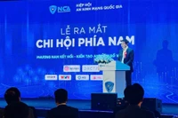 El teniente general Nguyen Minh Chinh, vicepresidente permanente de la NCA, habla en el evento. (Fuente: VNA)