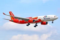 Avión de aerolínea vietnamita Vietjet. (Fuente: VNA)