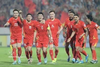 Jugadores vietnamitas en un partido. (Fuente: VNA)