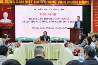 Panorama de la reunión. (Fuente: VNA)