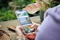 Con solo un teléfono inteligente, los viajeros pueden buscar y reservar una variedad de servicios de viaje para explorar. (Fuente: VNA)