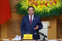 El primer ministro Pham Minh Chinh en el evento. (Fuente: VNA)