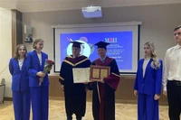 El Instituto de Ingeniería Energética de Moscú otorgó el título de Doctor Honoris Causa al profesor doctor Tran Hong Thai, vicepresidente permanente de la Academia de Ciencia y Tecnología de Vietnam. (Fuente: VNA)