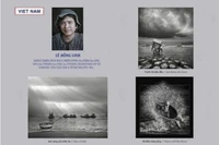 Obras del fotógrafo Le Hong Linh en la exposición. (Fuente: VNA)