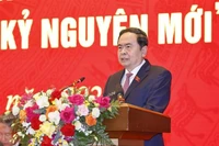 El presidente de la Asamblea Nacional de Vietnam, Tran Thanh Man, habla en el evento. (Fuente: VNA)