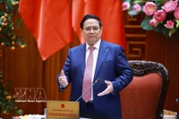 El primer ministro Pham Minh Chinh en el evento. (Fuente: VNA)