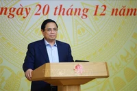 El primer ministro de Vietnam, Pham Minh Chinh, en el evento. (Fuente: VNA)