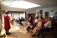 El embajador de Vietnam en Israel, Ly Duc Trung, habla en el evento. (Fuente: VNA)