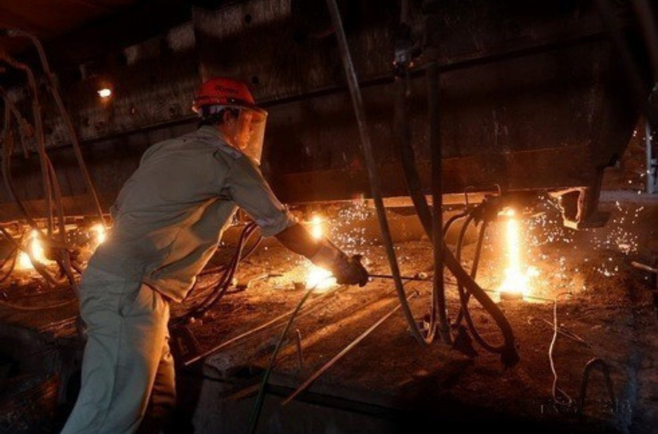 La empresa siderúrgica Pomina (fundada en 1999) invierte en la construcción de una cadena de tres modernas plantas de refinación y laminación de acero, convirtiéndose en un proveedor líder de ese material en Vietnam. (Foto: VNA)