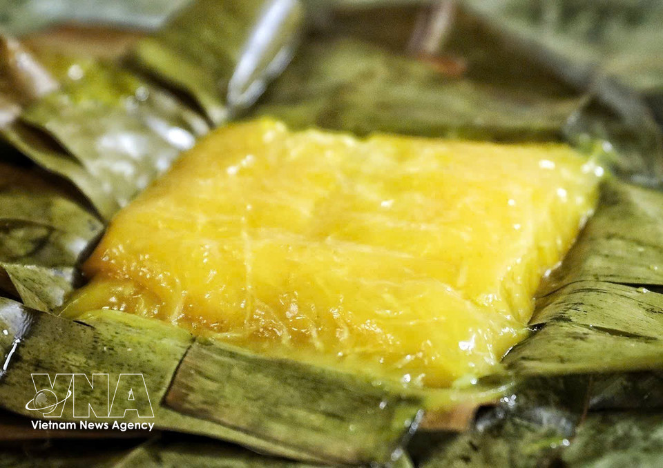 El pastel Phu The tiene un sabor dulce y suave característico. (Foto: VNA)