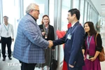 El residente del Parlamento de Nueva Zelanda, Gerry Brownlee, llega a Hanoi para una visita oficial a Vietnam. (Foto: VNA)