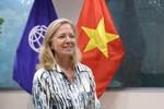 Mariam J. Sherman, directora del Banco Mundial (BM) en Vietnam, Camboya y Laos. (Foto: Dieu Linh/Vietnam+)