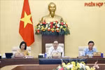 El presidente de la Asamblea Nacional, Tran Thanh Man, (en el centro), habla en el evento (Foto: VNA)