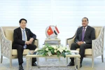 El presidente de Vietnam, Luong Cuong, (izquierda) se reúne con el primer ministro de Egipto, Mostafa Madbouly. (Foto: VNA)