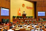 Durante el noveno período de sesiones de la Asamblea Nacional de la XV Legislatura (Foto: VNA)