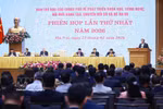 El primer ministro vietnamita, Pham Minh Chinh, preside la reunión del Comité Directivo para el desarrollo de la ciencia, la tecnología, la innovación, la transformación digital. Foto: VNA