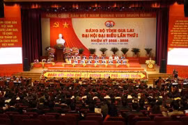 La primera Asamblea del Comité del Partido de la provincia de Gia Lai, correspondiente al mandato 2025–2030 (Foto: VNA)