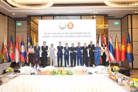 Participantes en la 89.ª reunión del Comité de la ASEAN sobre Ciencia, Tecnología e Innovación (COSTI-89). Fuente: VNA