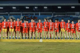 La selección femenina de Vietnam llega a la final del fútbol de los SEA Games. (Foto: VNA)
